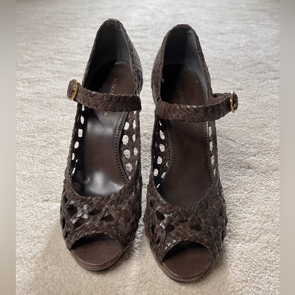 BCBGMaxAzria leather heels